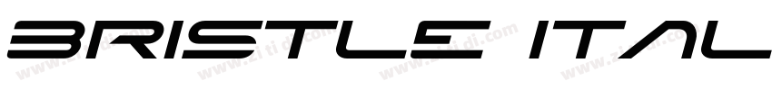 Bristle Italic字体转换